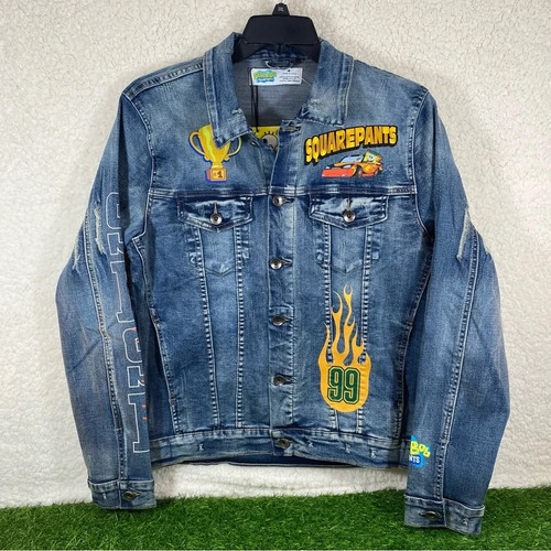Spongebob med denim jacket - spongebob,