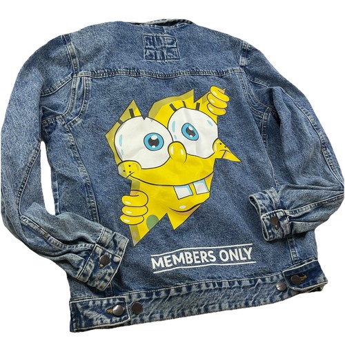Members only spongebob denim - members,